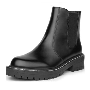 Ichigo Women's Black Chelsea Ankle Booties